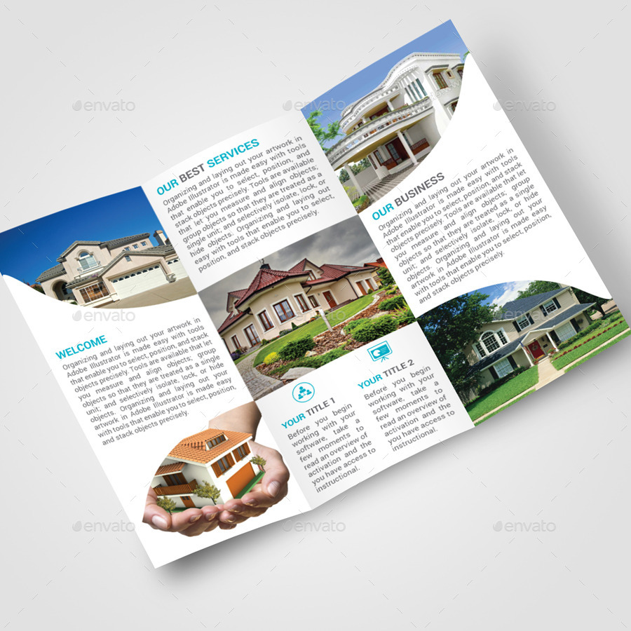 Real Estate Trifold Brochure by joyrahmangd GraphicRiver